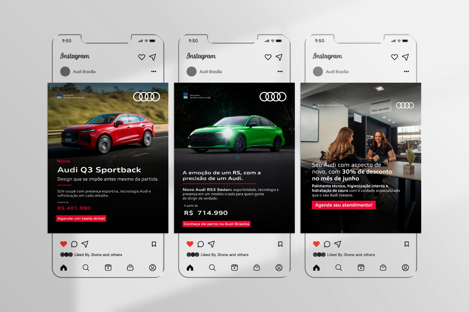 Audi Center Brasília - Social Media